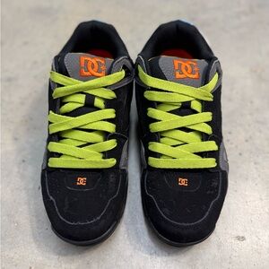 DC Black and Neon Green Sneakers